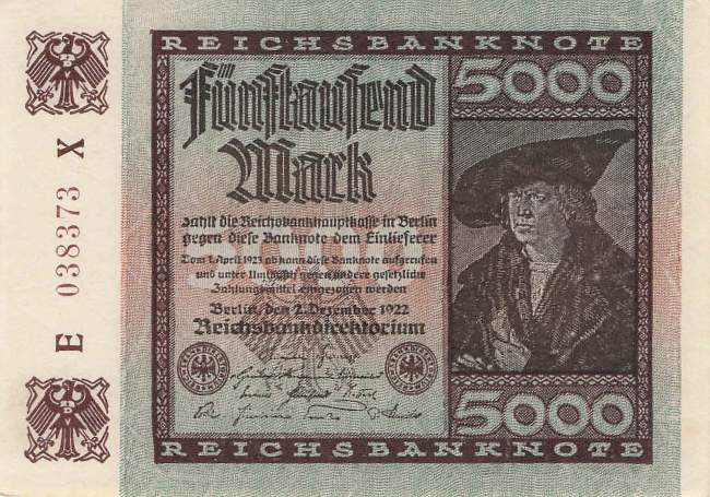5000 Mark  ro.80d X 1922